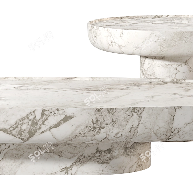 Francesco Balzano Stone Swan Table 3D model image 4