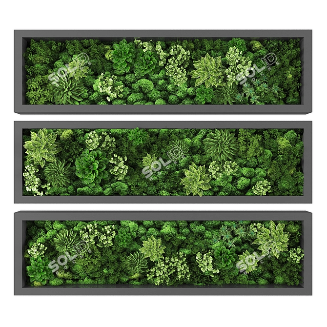 Russian to English Vert Garden 3D model image 1