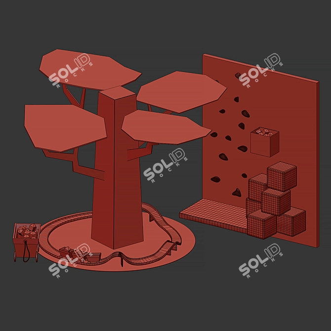 Brawlstars Themed Play Area 3D model image 4