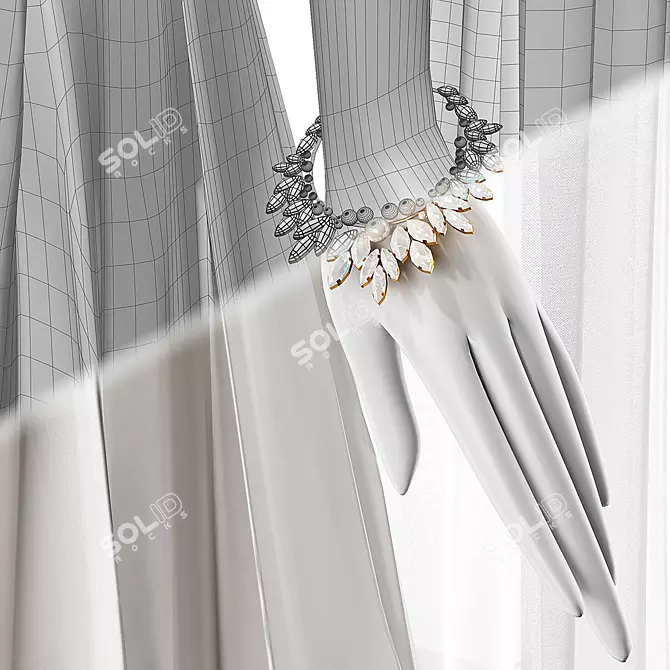 Wedding Mannequin Display Set 3D model image 5