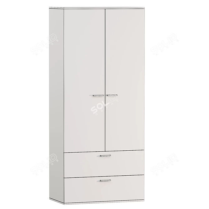 Sheverton-2 Wardrobe: Elegant and Functional 3D model image 2