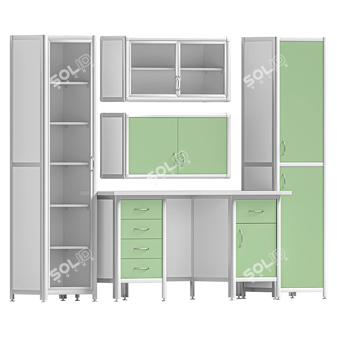 Lavkor Medical Furniture Set 3D model image 1