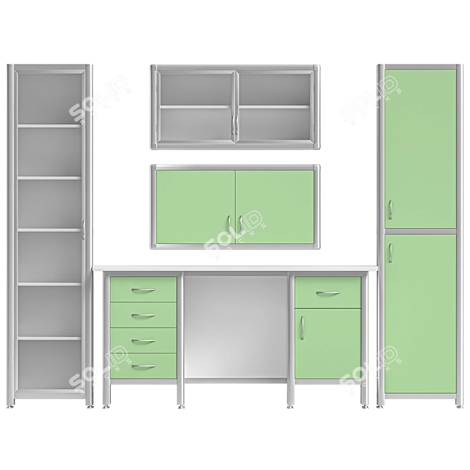 Lavkor Medical Furniture Set 3D model image 2