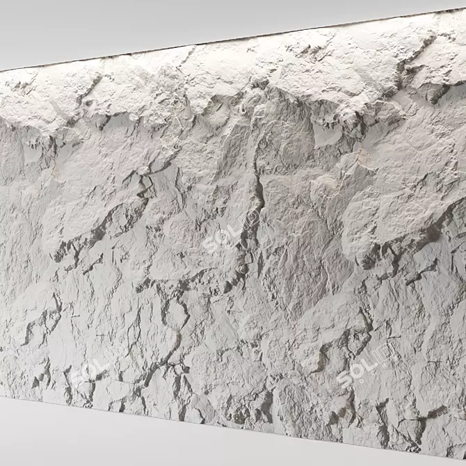  Seamless Cliff Wall 3D Scene 3D model image 2