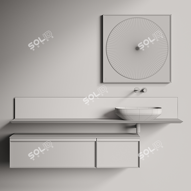 Italian Bathroom Set by Antonio Lupi 3D model image 3