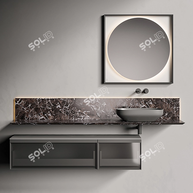 Italian Bathroom Set by Antonio Lupi 3D model image 5