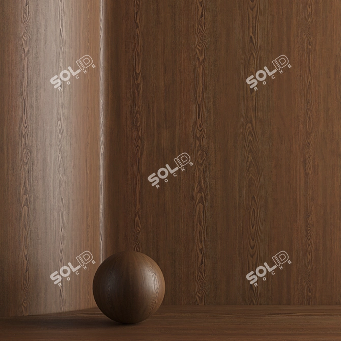 Seamless Oak Wood Texture Set 3D model image 5