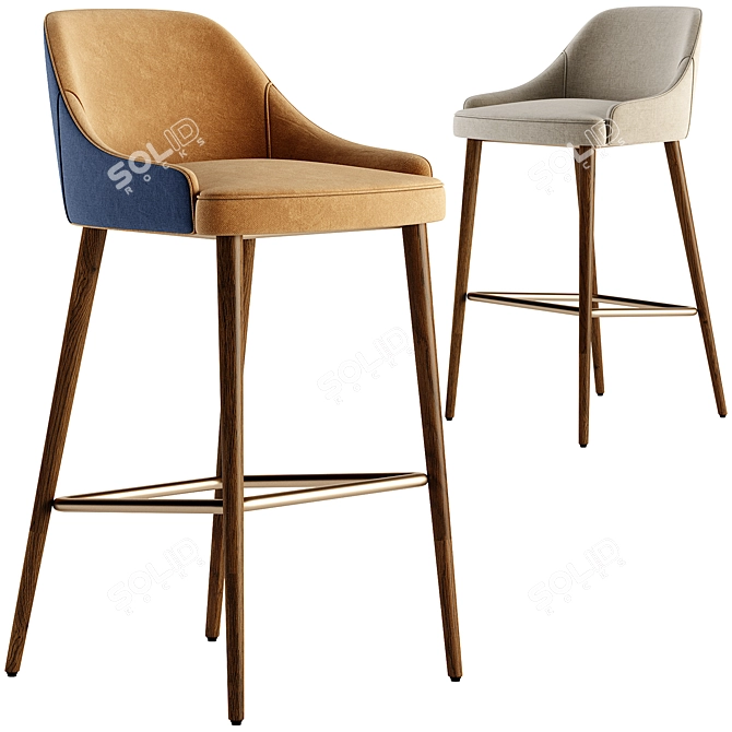 Modern Chair Adima Design 4148-3 3D model image 2