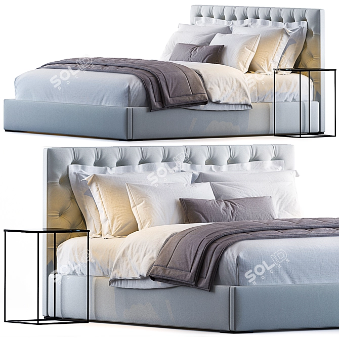 Adler Eco-Friendly Bed 3D model image 1