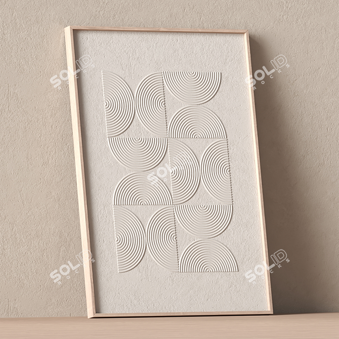 Stone Relief 3D Wall Art 3D model image 6