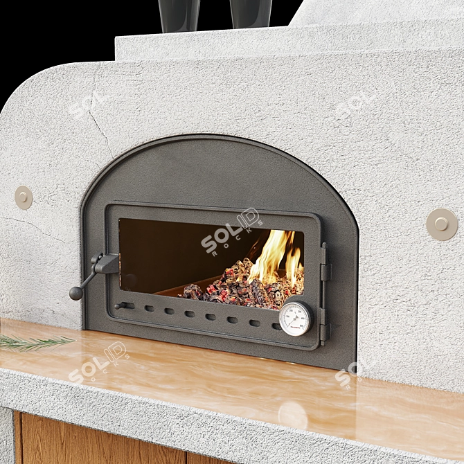 Antille Palazzetti Brick BBQ Grill 3D model image 3