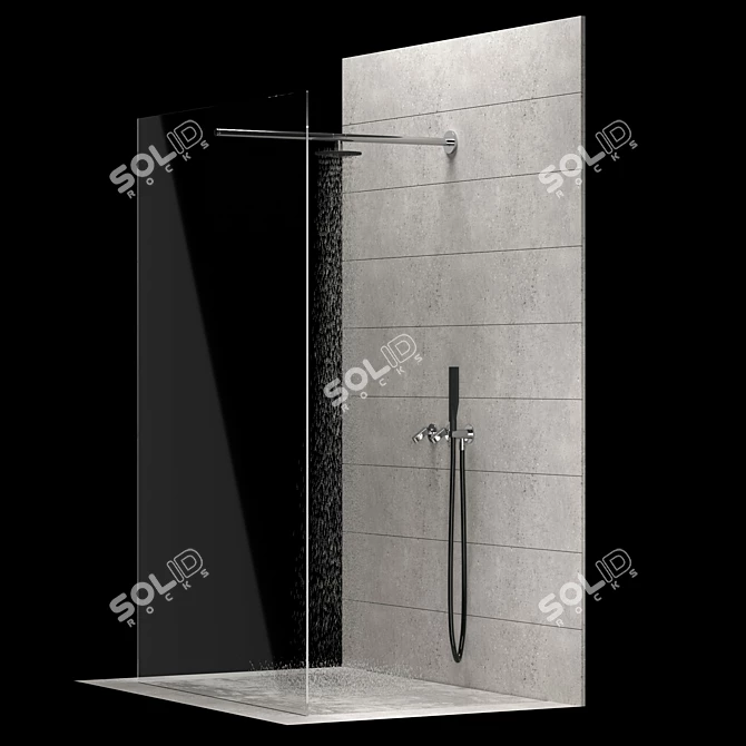 Agape Kaa Waterfall Shower System 3D model image 2