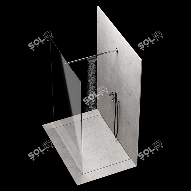 Agape Kaa Waterfall Shower System 3D model image 3