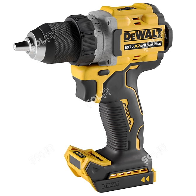 XR 18V Brushless Drill: Compact, Powerful 3D model image 1