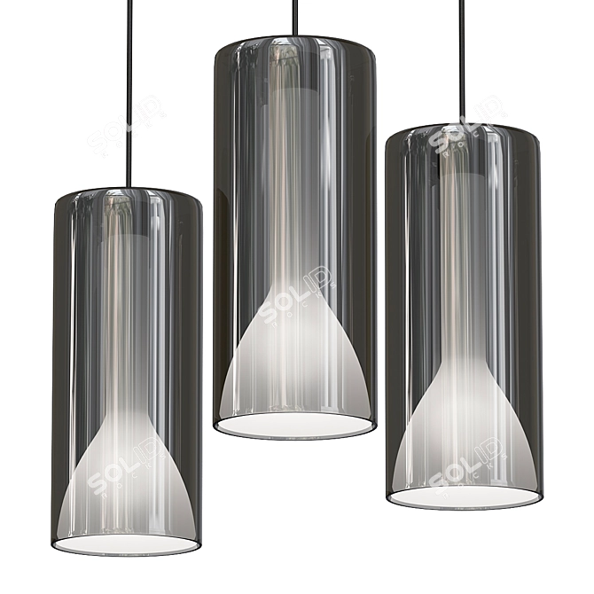 Modern Elegance Pendant Light 3D model image 1