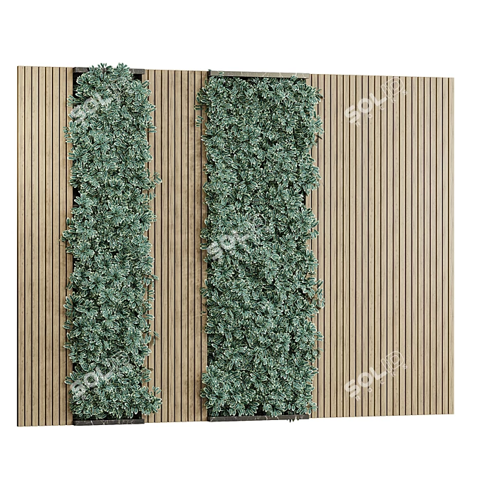 Vertical Garden Wall Art Display 3D model image 1