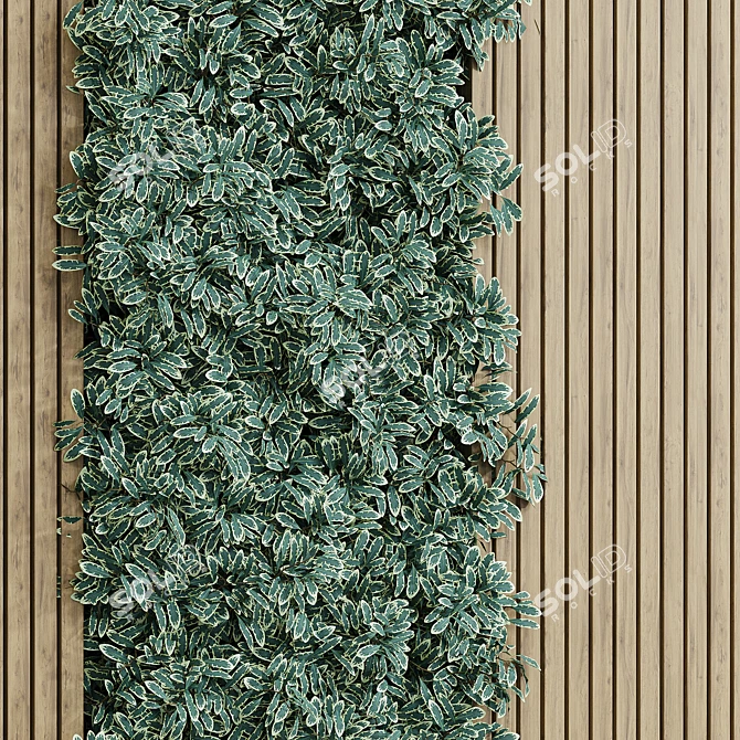 Vertical Garden Wall Art Display 3D model image 2