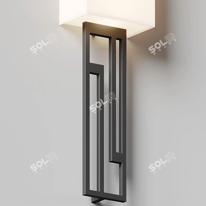 Vander LED Vertical Wall Sconce 3D model image 3