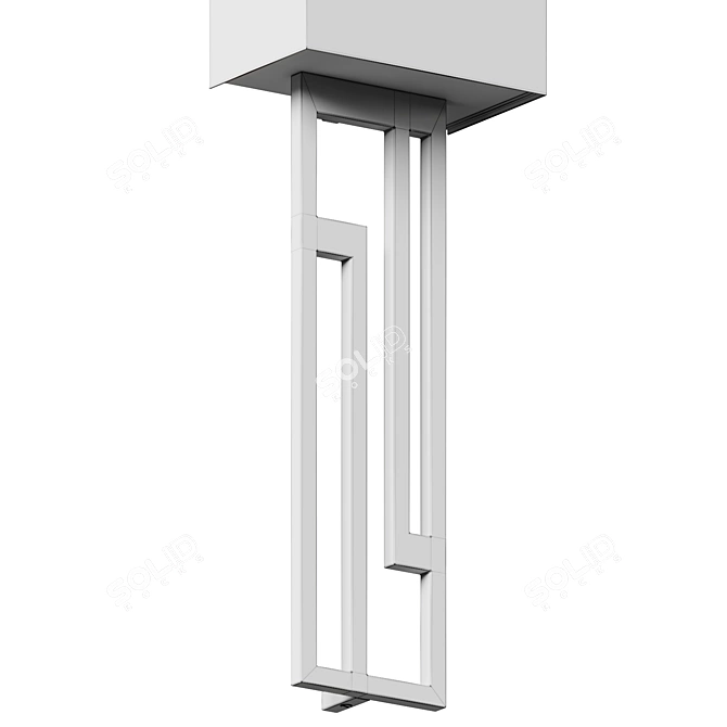 Vander LED Vertical Wall Sconce 3D model image 5