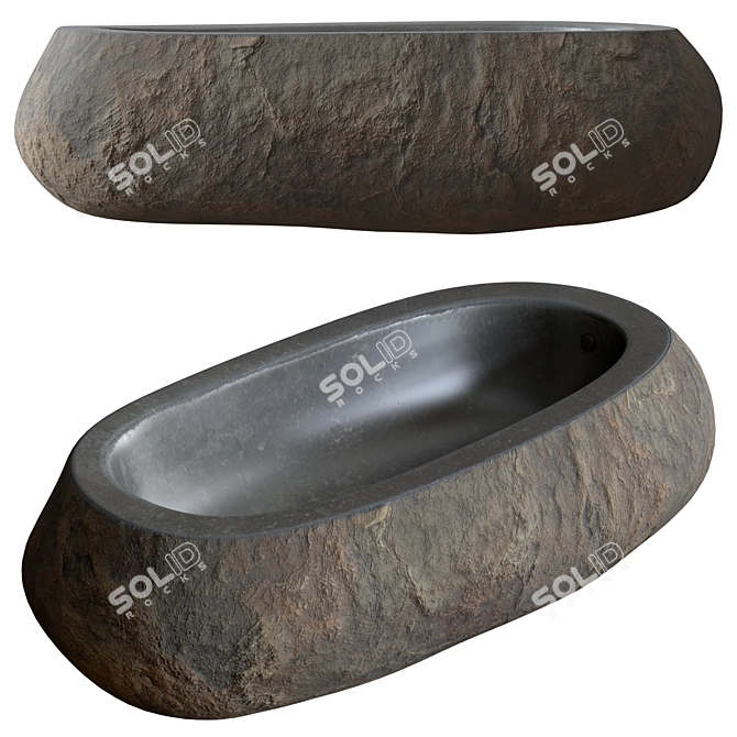 Natural Stone Bath:invoke the beauty 3D model image 1