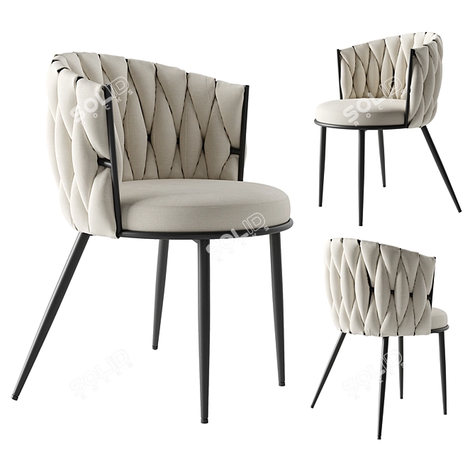 Halmar Chair K516 Multicolor Modern 3D model image 2