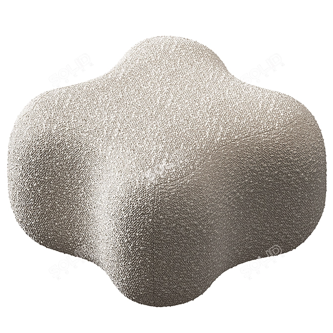 Chic June Ottoman and Bench 3D model image 3