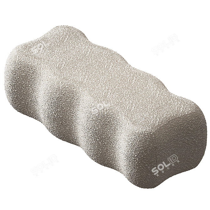 Chic June Ottoman and Bench 3D model image 4