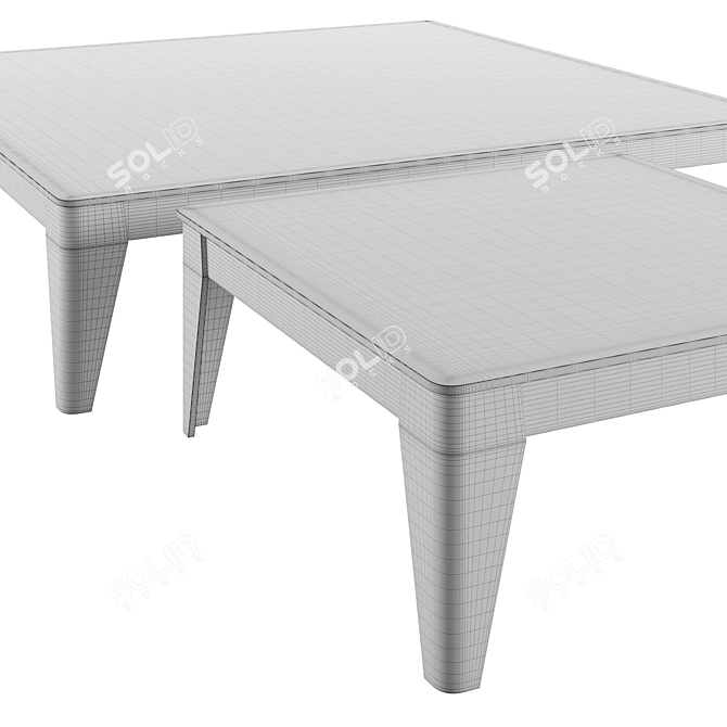 Modern Italian Coffee Table Design 3D model image 2