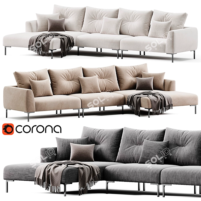 Eichholtz Firenze Lounge Sofa 3D model image 1