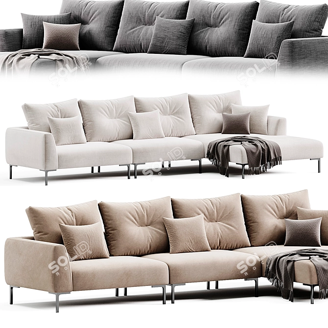 Eichholtz Firenze Lounge Sofa 3D model image 2