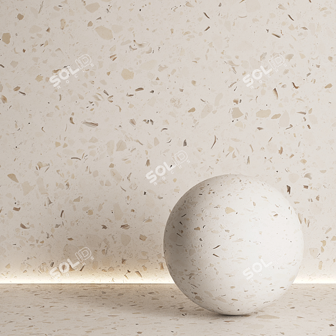 Terrazzo Texture Set 01 3D model image 2