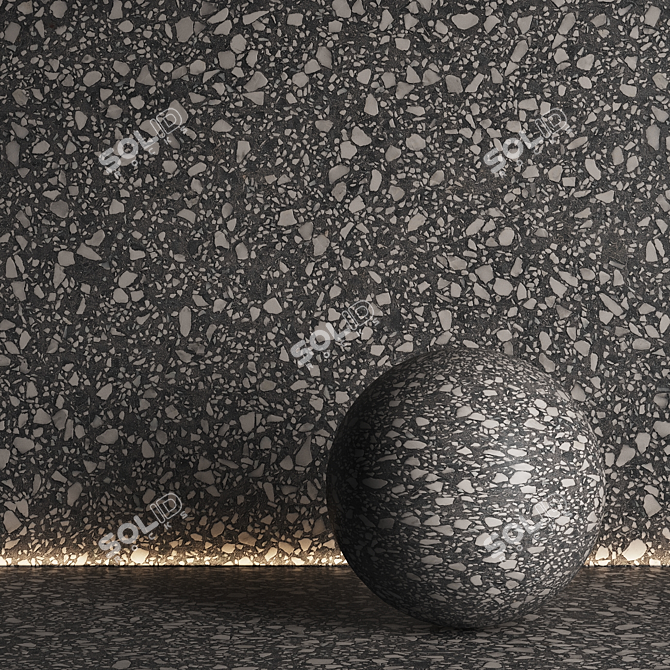 Terrazzo Texture Set 01 3D model image 6