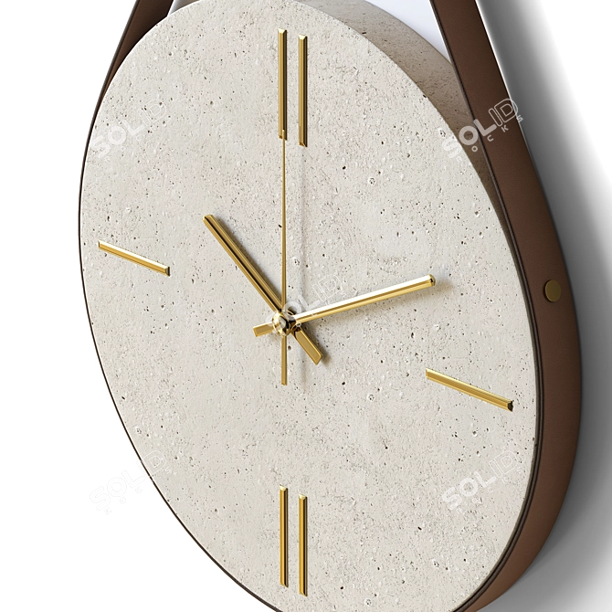 Concrete Wall Clock | 3Ds Max Mesh 3D model image 2