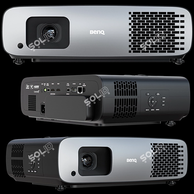 BenQ W4000i 4K Home Projector 3D model image 4