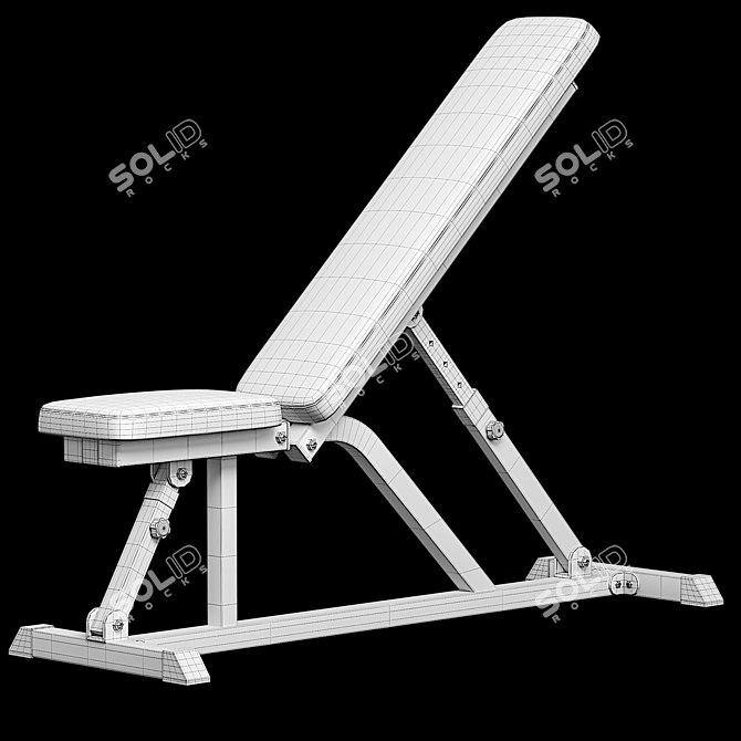 Valor Fitness Weight Bench	Transforms Fitness Space 3D model image 5