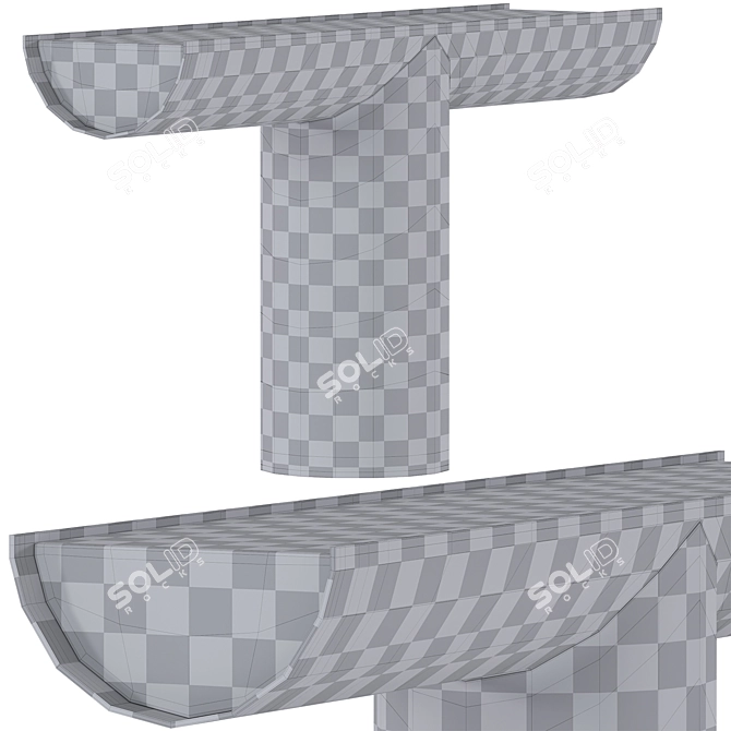 Pilotis Console Table by Minotti 3D model image 4