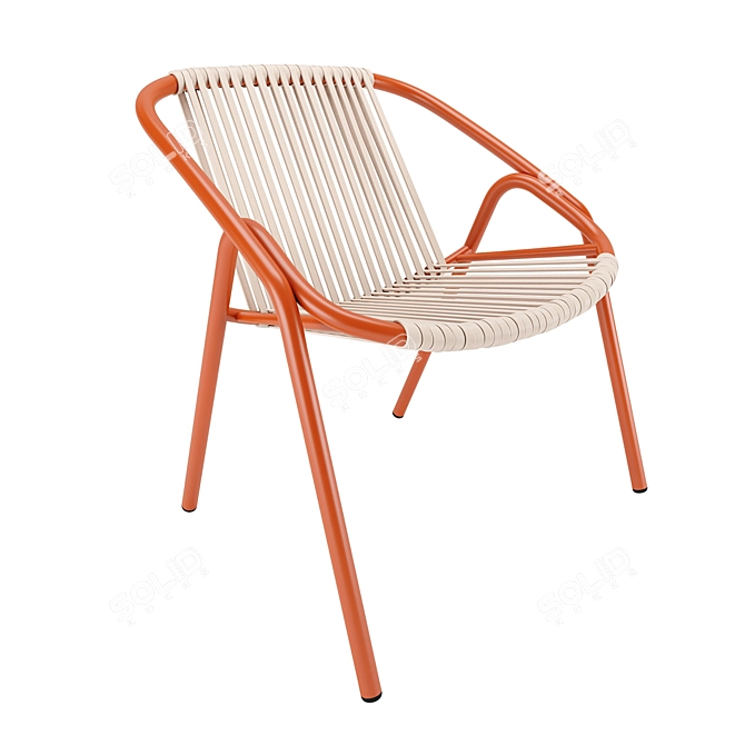 Outdoor Aluminum Chair by Alutec 3D model image 2