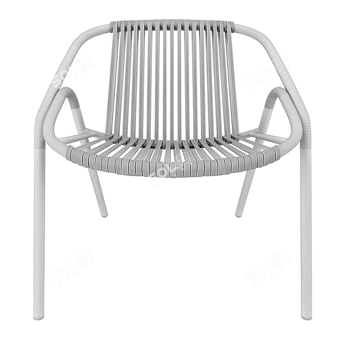 Outdoor Aluminum Chair by Alutec 3D model image 5