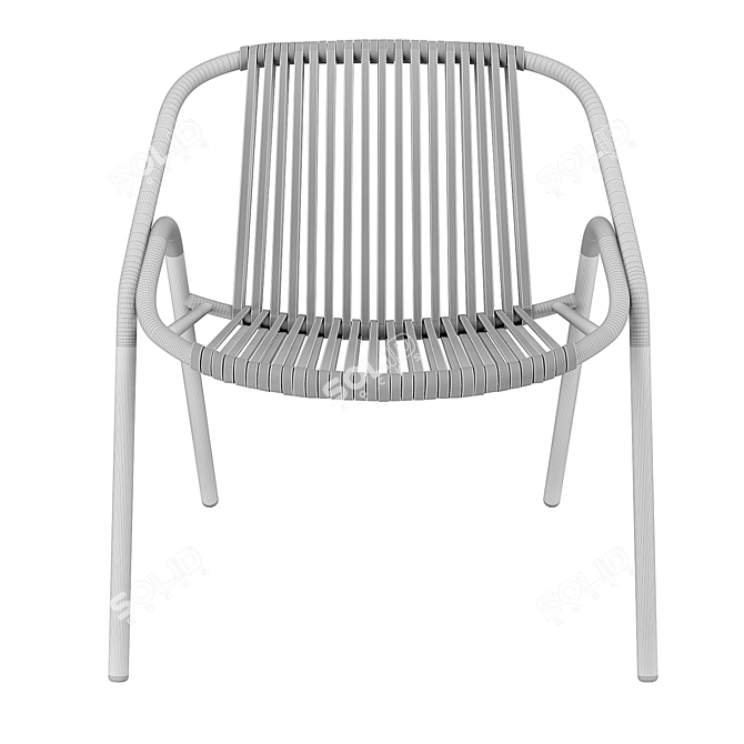 Outdoor Aluminum Chair by Alutec 3D model image 9