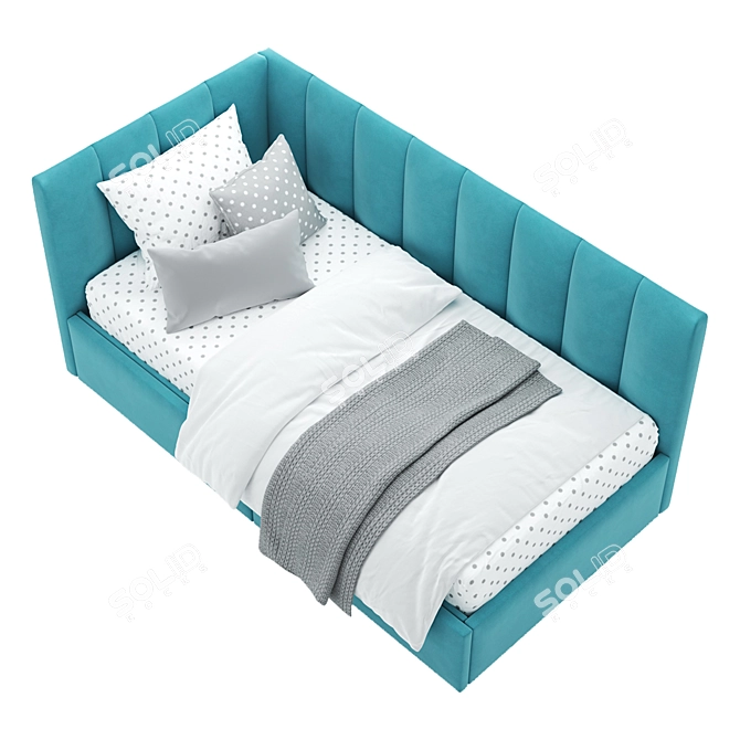 Aurora Kids Bed 90cm H 3D model image 3