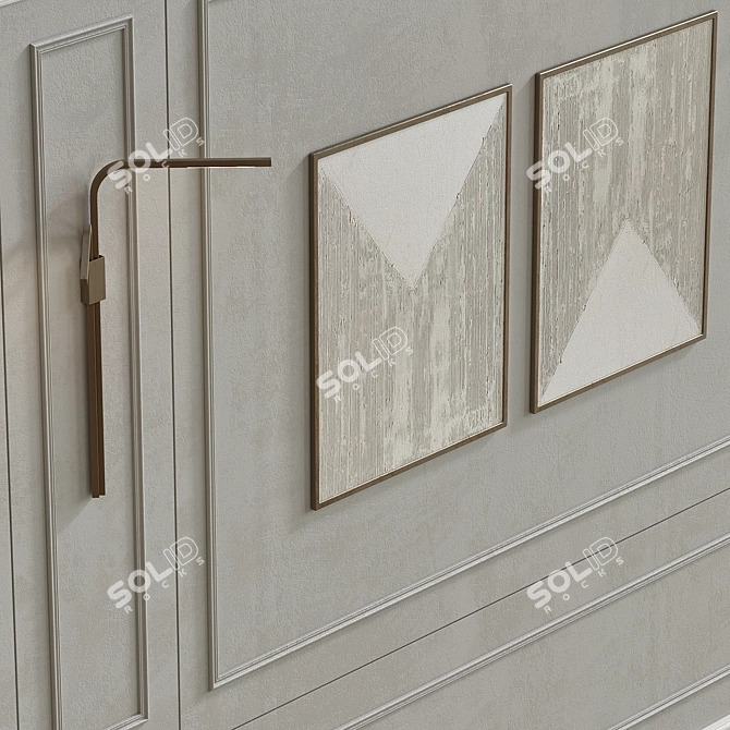 Decorative Wall Composition 34 3D model image 6