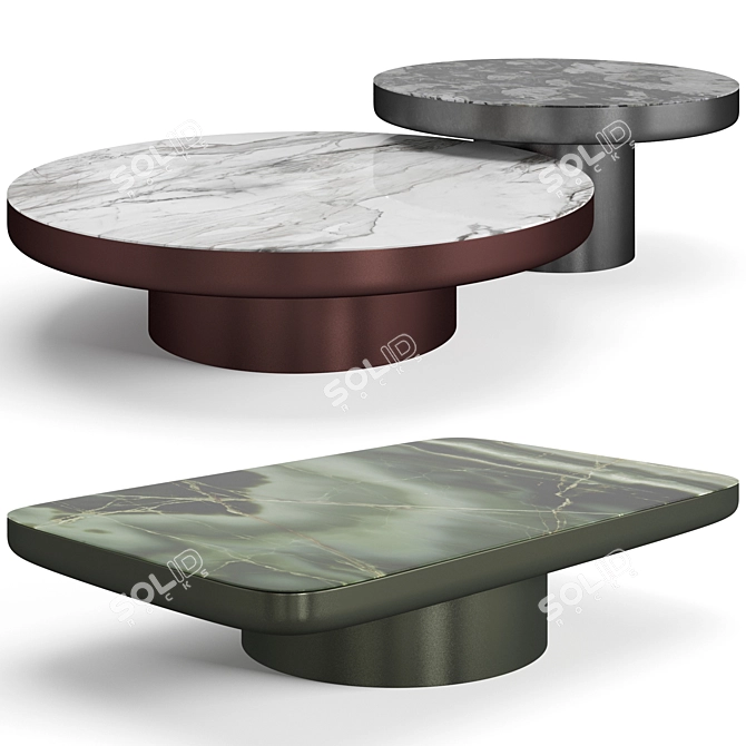 Modern Minotti Brady Coffee Tables 3D model image 1