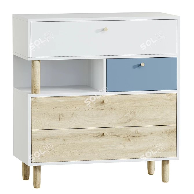 Dikins-1 Sky Drawer Unit 3D model image 1