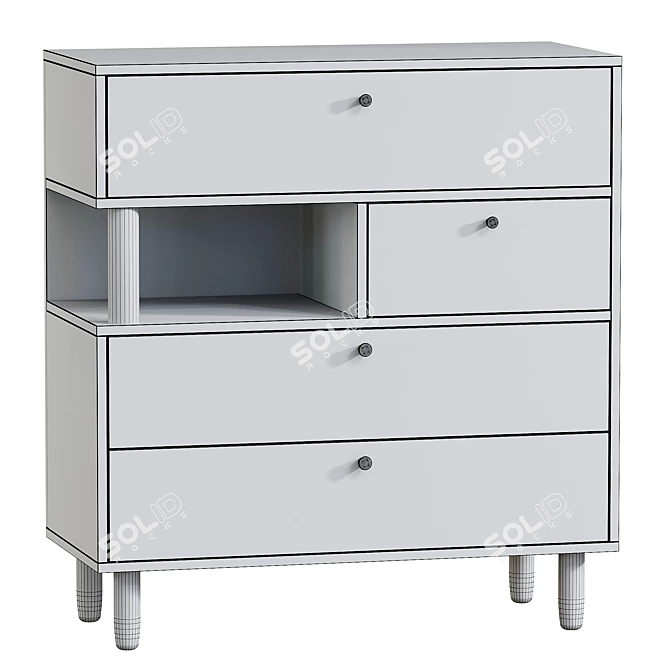Dikins-1 Sky Drawer Unit 3D model image 2