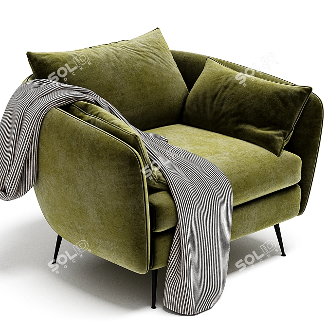 Modern Park Armchair 2017 Collection 3D model image 3