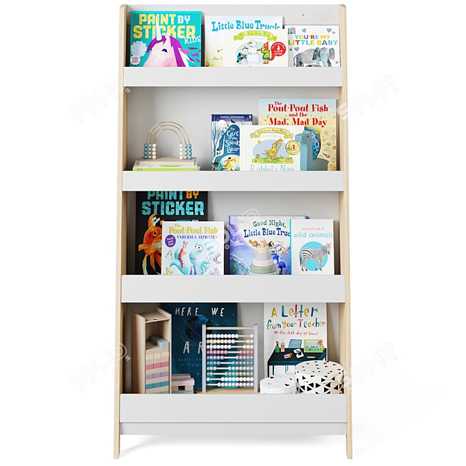 Children's Bookshelf Sueno by LA REDOUTE 3D model image 2