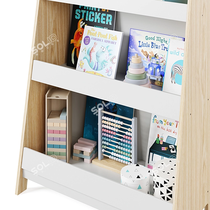 Children's Bookshelf Sueno by LA REDOUTE 3D model image 4