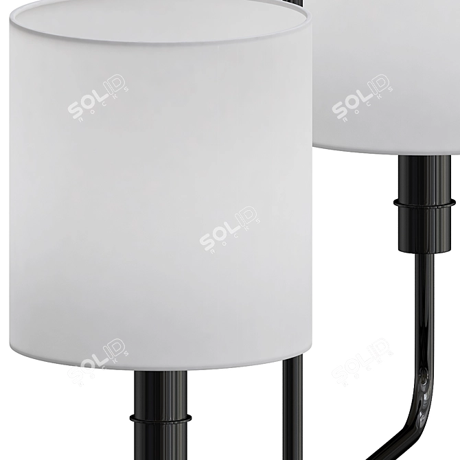 Elegant Gideon Chandelier Model 3D model image 2