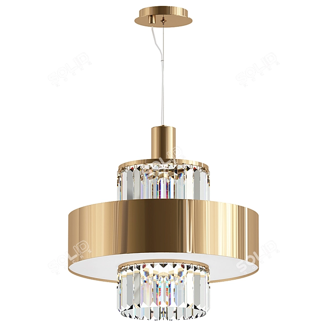 Modern Pendant Light Fixture 3D 3D model image 1