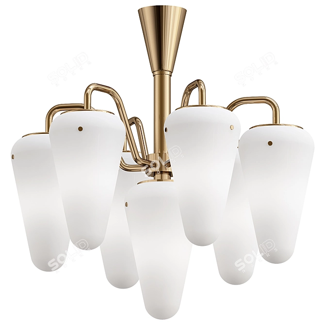 Scandinavian Ceiling Lamp Model 3D model image 1